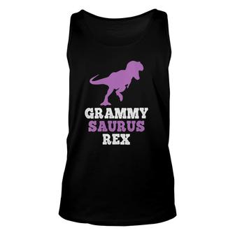 Womens Grammy Saurus Rex Dinosaur Grammysaurus V Neck Tank Top | Mazezy