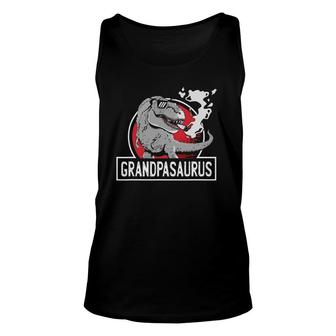 Grampasaurus Rex Grandfather Grampa Dinosaurs Grandpasaurus Unisex Tank Top | Mazezy