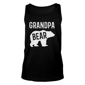 Grandpa Bear Gifts For Grandfather Unisex Tank Top | Mazezy