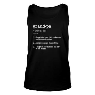 Grandpa Definition - Funny Father's Day Gift Unisex Tank Top | Mazezy