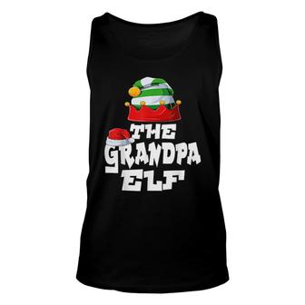 Grandpa Elf Family Matching Christmas Group Pajama Pj Unisex Tank Top | Mazezy