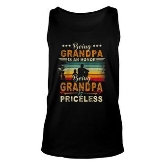 Being Grandpa Is An Honor Being Grandpa Is Priceless Raglan Baseball Tee Tank Top | Mazezy