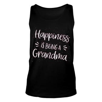 Grandparent Happiness Is Being A Grandma Unisex Tank Top | Mazezy