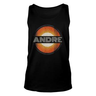 Graphic 365 First Name Andre Retro Personalized Vintage Unisex Tank Top | Mazezy AU