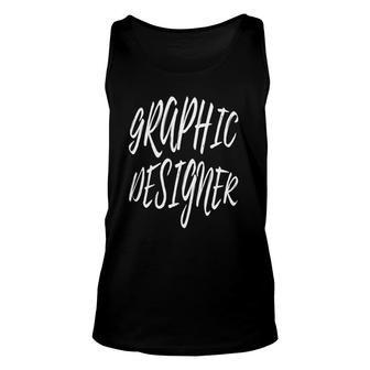 Graphic Designer Gift - Graphic Designer Unisex Tank Top | Mazezy AU