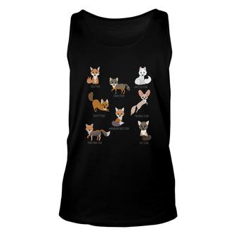 Gray Fox Kit Fox Tibetan Fox Arctic Fox Swift Fox Unisex Tank Top - Thegiftio UK
