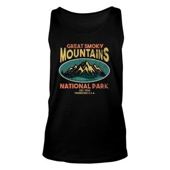 Great Smoky Mountains Tennessee Hiking Unisex Tank Top | Mazezy