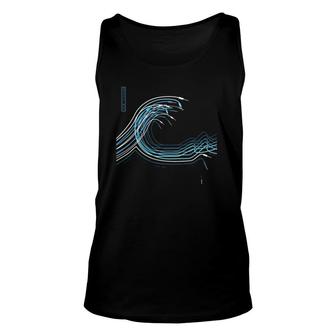 Great Wave For Electronic Musician And Synthesizer Player Unisex Tank Top | Mazezy AU