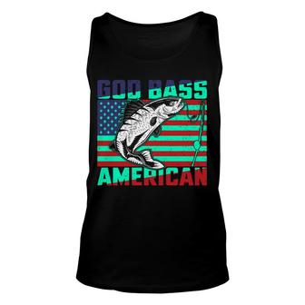 Green God Bass American Fishing Nice Gifts For Fisher Unisex Tank Top - Thegiftio UK