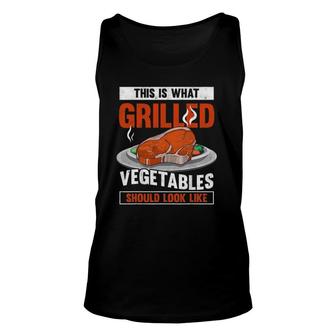 Grilled Vegetables Steak Funny Grilling Barbecue Party Bbq Unisex Tank Top | Mazezy