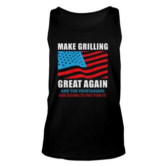 Make Grilling Great Again Pro Trump Bbq Pit Master Dad Tank Top | Mazezy