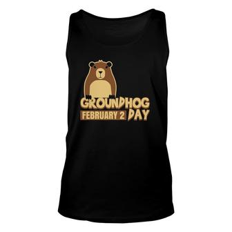 Groundhog Day February 2 Weatherman Ground-Hog 2021 Ver2 Unisex Tank Top | Mazezy