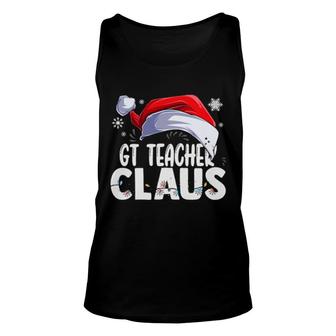 Gt Teacher Santa Claus Christmas Matching Costume Unisex Tank Top | Mazezy