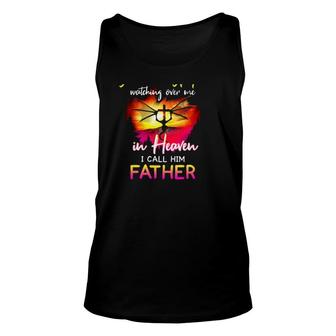 I Have A Guardian Angel Watching Over Me In Heaven I Call Him Father Christian Cross With Dragon Tank Top | Mazezy
