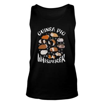 Guinea Pig Whisperer Types Of Guinea Pigs Cavy Paw Print Unisex Tank Top | Mazezy UK