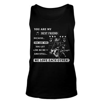Guitar You Are My Best Friend Unisex Tank Top | Mazezy