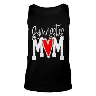 Gymnastics Mom Mothers Day Red Heart Sport Mom Unisex Tank Top - Thegiftio UK