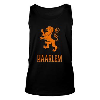 Haarlem, Netherlands - Dutch Royal Lion Unisex Tank Top | Mazezy