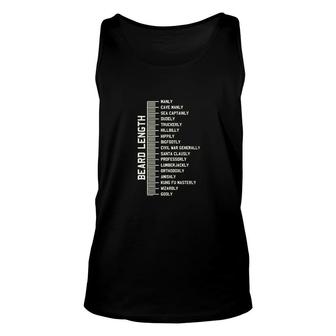 Haase Unlimited Beard Length Ruler Manly Man Measure Unisex Tank Top | Mazezy