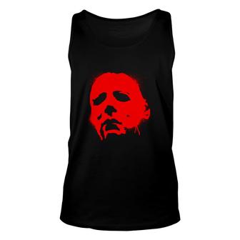 Halloween Michael Myers Mask Unisex Tank Top - Thegiftio UK