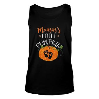 Halloween Mom To Be Mommys Little Pumpkin Unisex Tank Top - Thegiftio UK