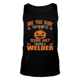 Halloween Welder Unisex Tank Top | Mazezy