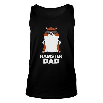 Hamster Dad Funny Hamster With Sunglasses Unisex Tank Top | Mazezy