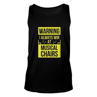 Handicap Disability Accessories I Always Win At Musical Chairs Unisex Tank Top - Thegiftio
