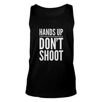 Hands Up Dont Shoot Unisex Tank Top | Mazezy
