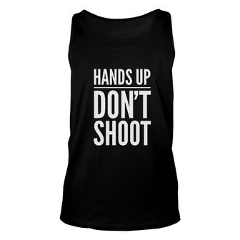Hands Up Dont Shoot Unisex Tank Top | Mazezy