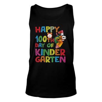 Happy 100 Days Kindergarten School Teacher Student 100Th Day Tank Top | Mazezy