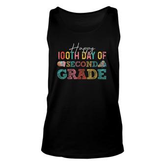 Happy 100Th Day Of School Second Grade Teacher Lover Student Tank Top | Mazezy