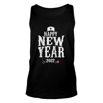 Happy New Year 2022 Nurse Crew Santa's Favorite Nurse Raglan Baseball Tee Tank Top | Mazezy