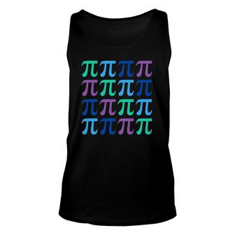 Happy Pi Day With Symbols For Math Teachers Unisex Tank Top | Mazezy
