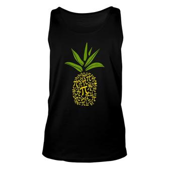 Happy Pie Day Cute Pi Pineapple 314 Funny Stem Math Teacher Unisex Tank Top - Thegiftio UK