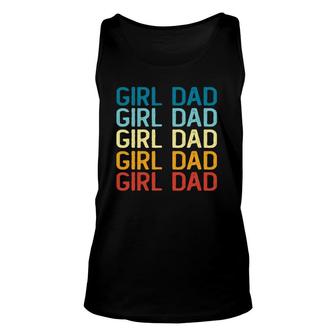 Hashtag Girl Dad Father's Day Gift From Wife Or Daughters Unisex Tank Top | Mazezy