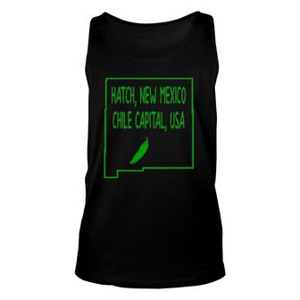 Hatch New Mexico Chile Captital Usa Green Chile Unisex Tank Top | Mazezy