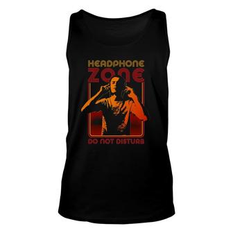 Headphone Zone, Retro Vintage Music Lover, Headphones Tank Top | Mazezy