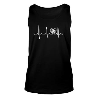 Heartbeats Yorkie Dog Love Unisex Tank Top | Mazezy