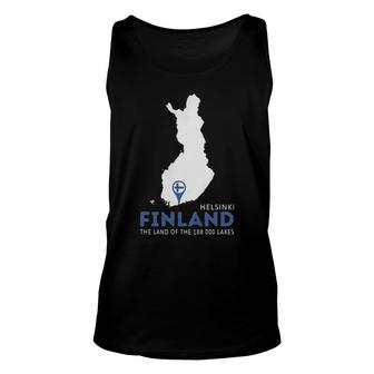 Helsinki Finland The Land Of The 188000 Lakes Unisex Tank Top | Mazezy