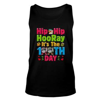 Hip Hip Hooray Its The 100th Day Of School Dabbing Paper Rolls Tank Top | Mazezy