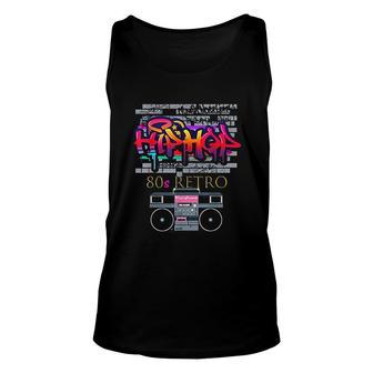 Hip Hop 80s Party Outfit Gift Idea Unisex Tank Top | Mazezy