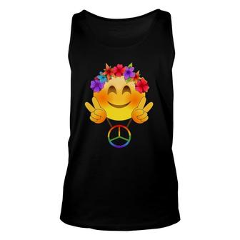 Hippie 60S And 70S Smiley Peace Flower Love Power Unisex Tank Top | Mazezy
