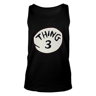 Hobbynica Things Adult 3 Things Halloween Costume Unisex Tank Top - Thegiftio