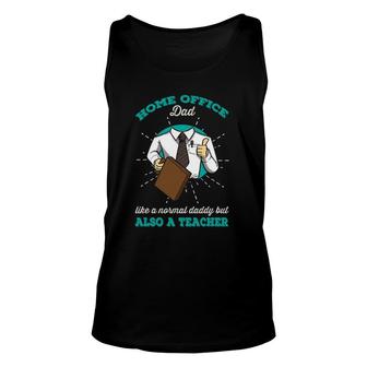Mens Home Office Dad Tee With Tie & The Best Teacher In Homework Tank Top | Mazezy AU