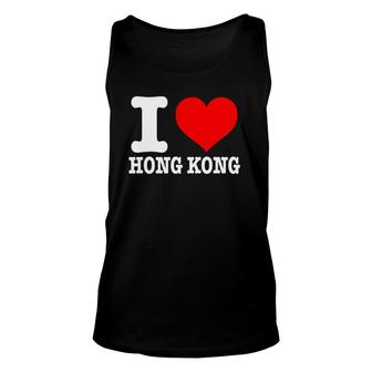 Hong Kong - I Love Hong Kong - I Heart Hong Kong Unisex Tank Top | Mazezy