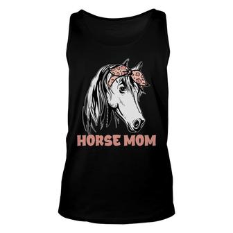 Horse Mom Leopard Horse Lover Gift For Mothers Day Unisex Tank Top - Thegiftio