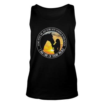 Horses Equestrian Born With Horses In Their Blood Vintage Sunset 643 Horse Riding Tank Top | Mazezy
