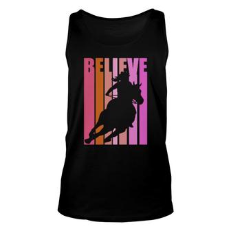 Horses Riding Rodeo Funky Cool Cute Coach Train Unisex Tank Top | Mazezy