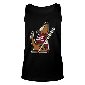 Howling Coyote Unisex Tank Top | Mazezy